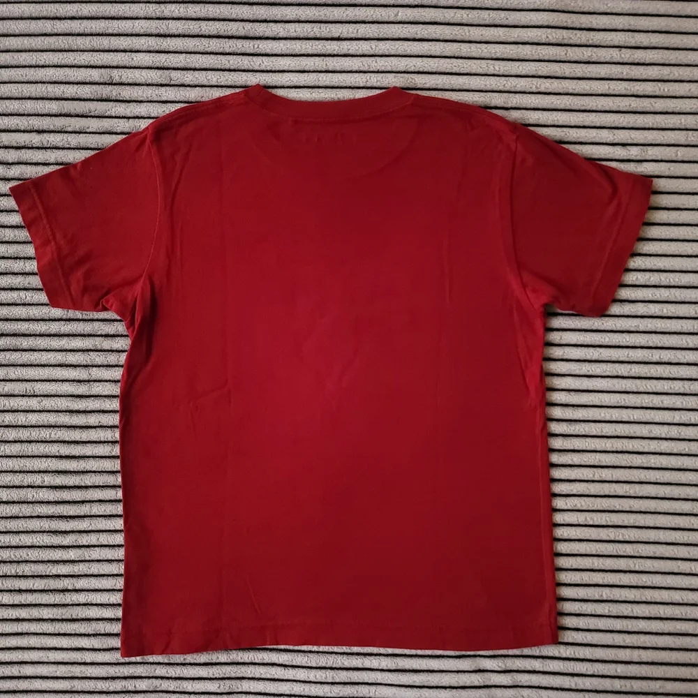 Uniqlo Linefriends Unisex Red Short Sleeve Shirt Size 11-12